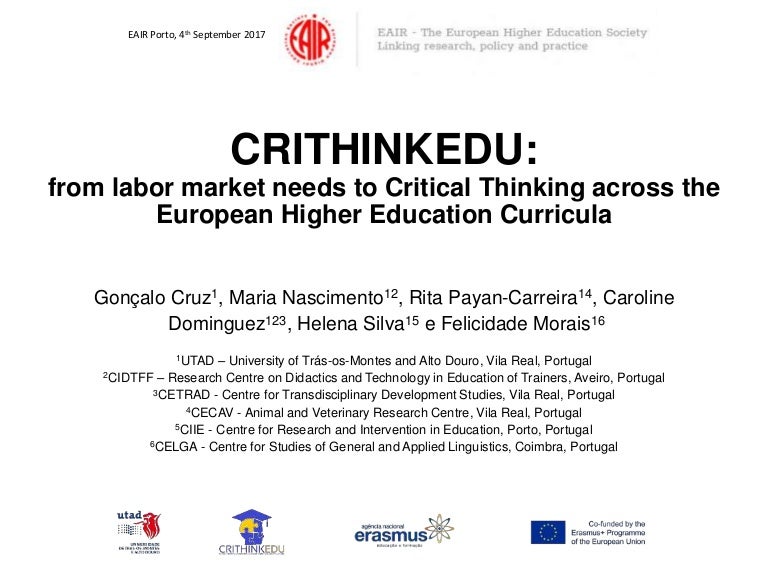 critical thinking utad critical thinking utad